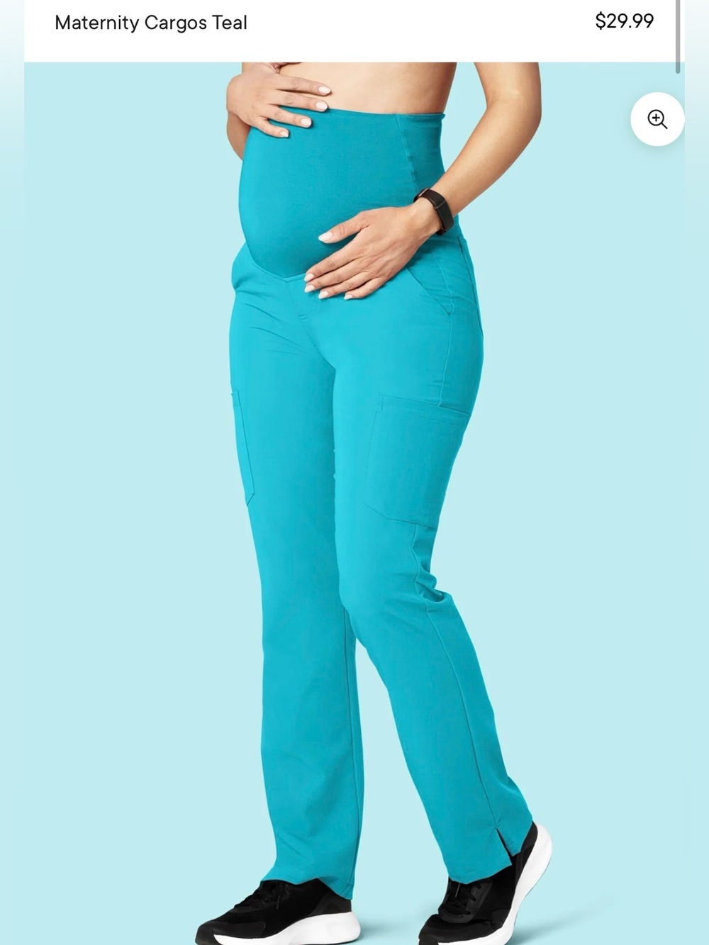 NWOT MANDALA Maternity Scrubs in Teal